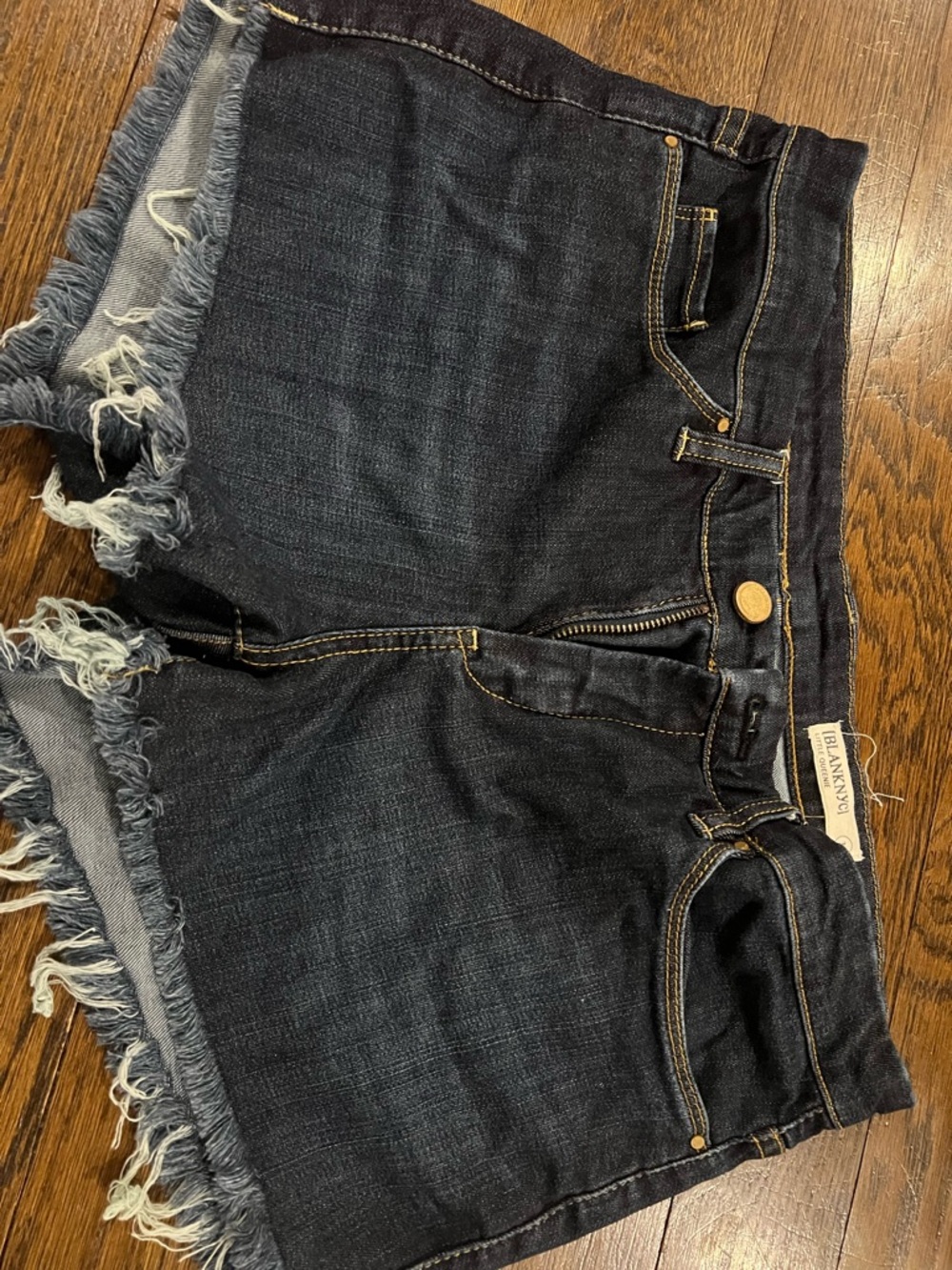 Blank NYC Dark Indigo Denim Shorts